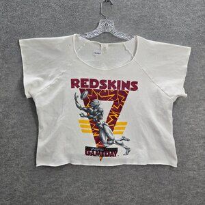 VINTAGE Washington Redskins Women Sweatshirts XL White NFL‎ Gameday 90s USA READ